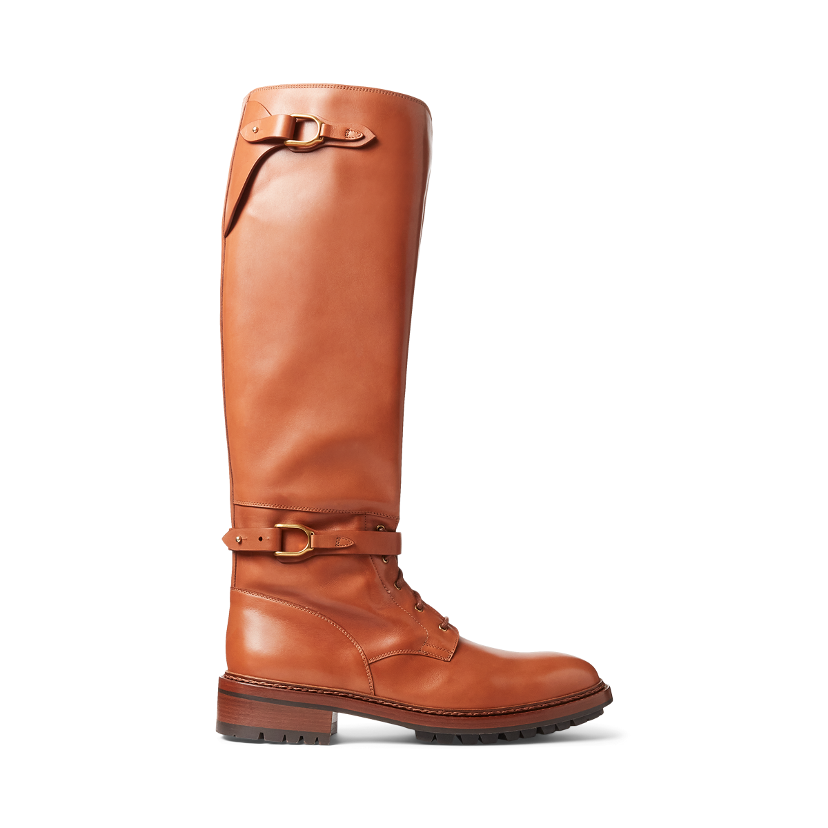 Welington Calfskin Riding Boot Ralph Lauren