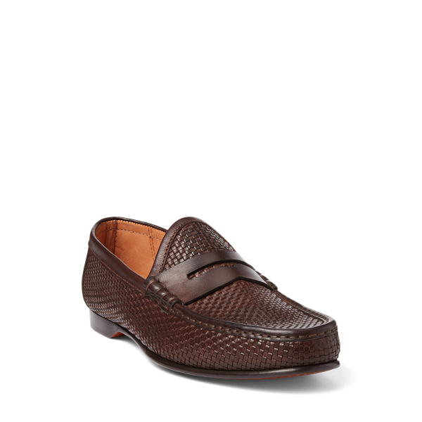 Woven Leather Loafers Woven Penny Loafers Magnanni 24461 Herman