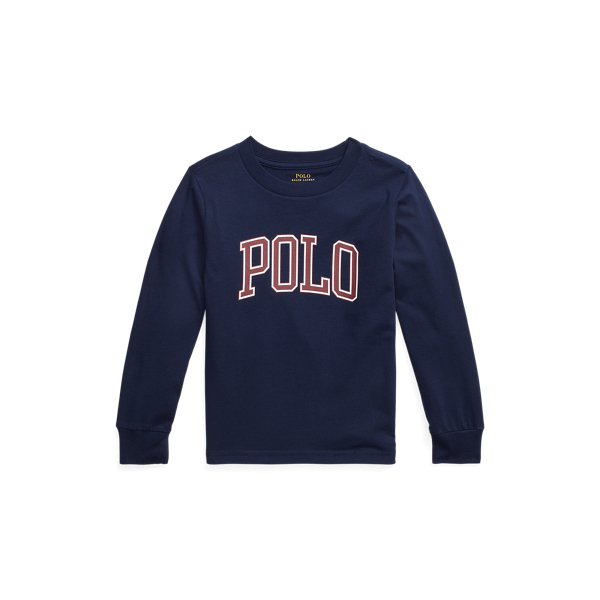 Katoenjersey longsleeve met logo Boys 1.5-6 Years in 1