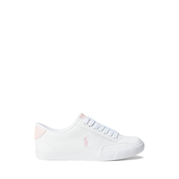 Theron Faux-Leather Low-Top Trainer