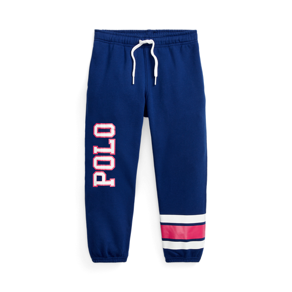 Logo Striped Fleece Joggers