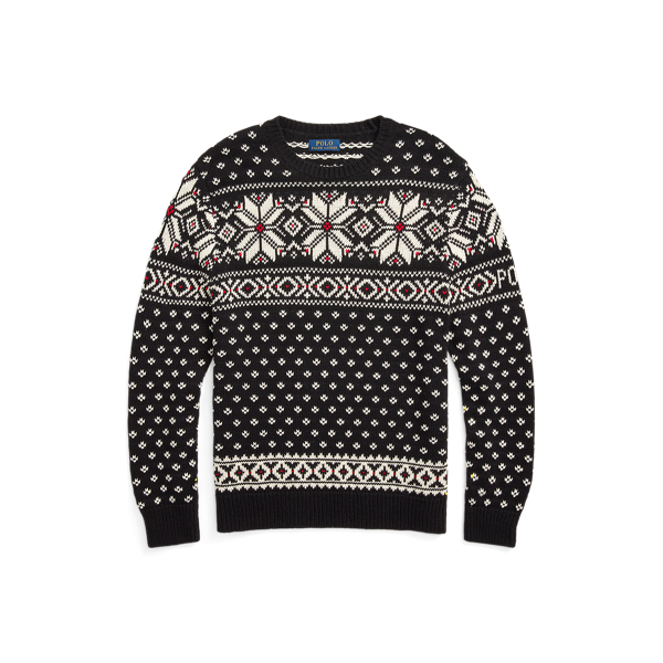 Snowflake Cotton-Cashmere Sweater