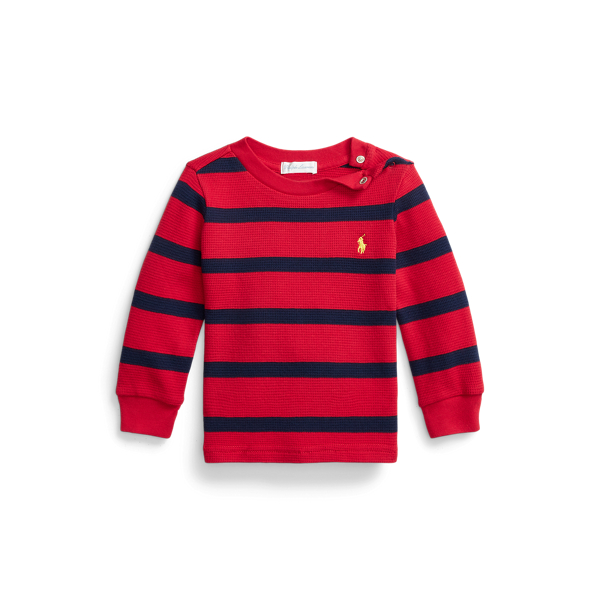 Waffle-Knit Cotton Long-Sleeve T-Shirt