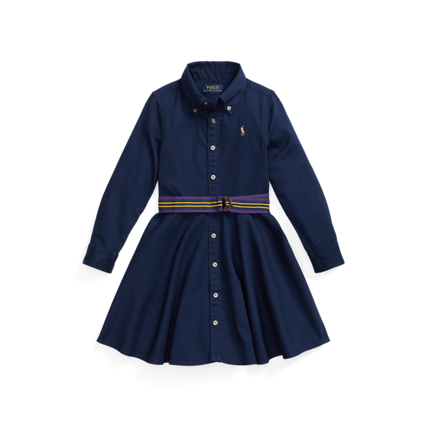 Belted Cotton Chino Shirtdress