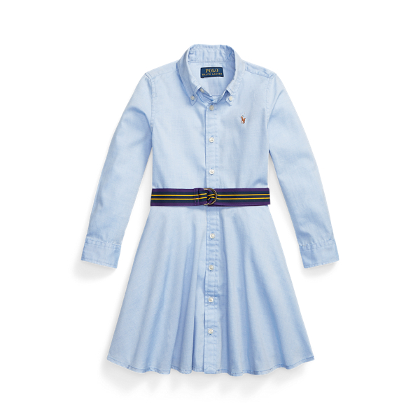 Belted Cotton Oxford Shirtdress Girls 1.5-6.5 Years 1