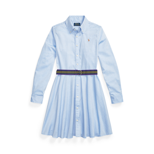 Belted Cotton Oxford Shirtdress Girls 7-14 Years 1