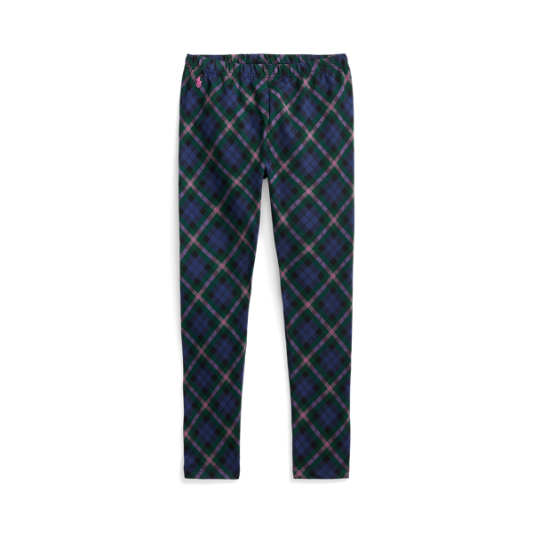 Stretchjersey legging met bloemenprint