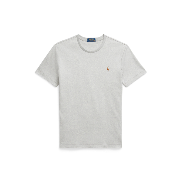 Weiches Custom-Slim-Fit T-Shirt Polo Ralph Lauren in Fr&uuml;hlings-Grau meliert 2
