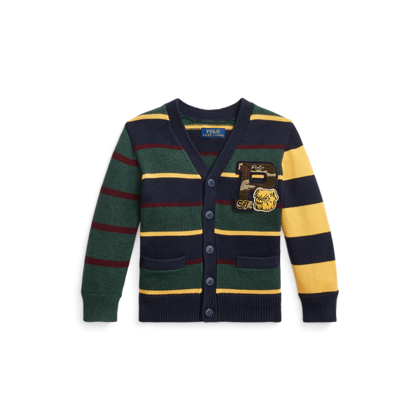 Katoenen baseballvest met V-hals