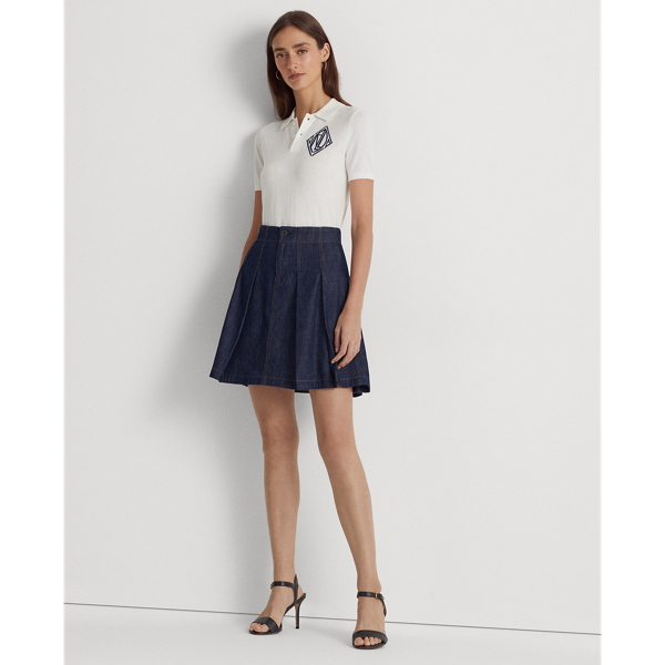 White Jersey Polo Shirt Lauren 4