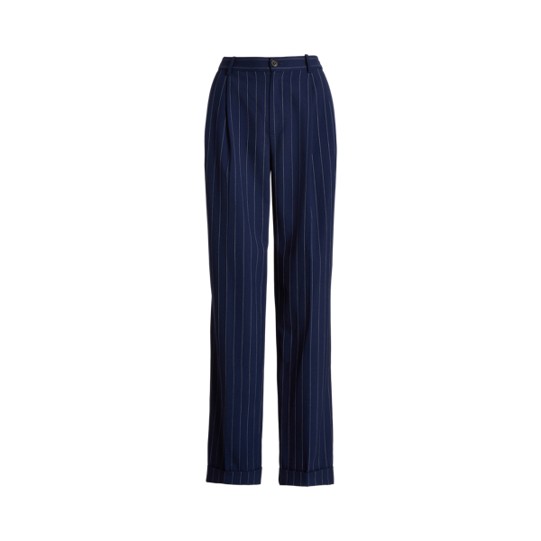Pinstripe Twill Straight Trouser Lauren 1