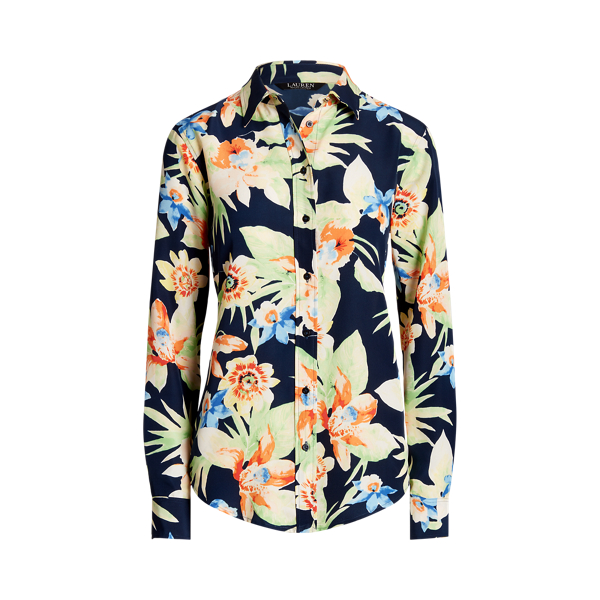 Floral Crepe Shirt Lauren 1