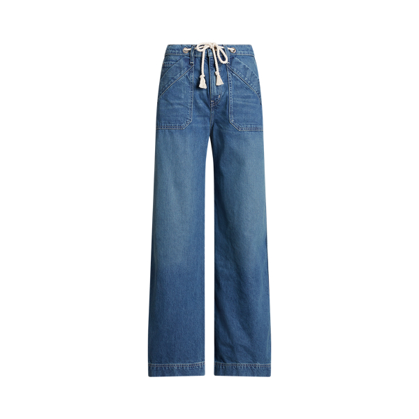 Jeans mit weitem Bein Lauren in Rangeland-Waschung 2
