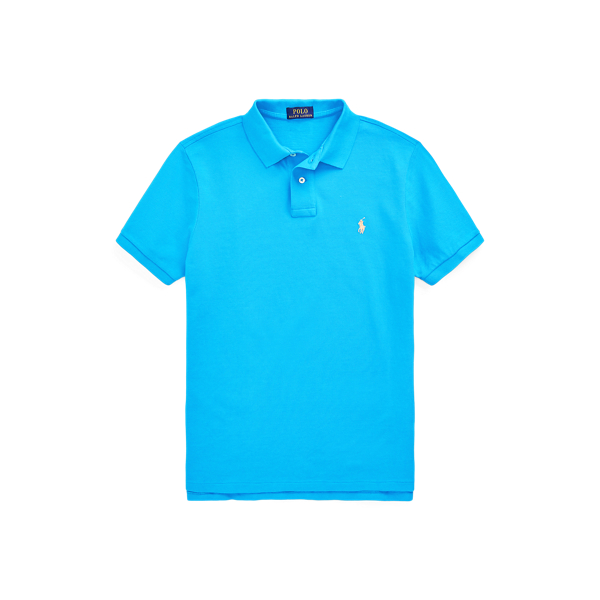 Custom Slim Fit Mesh Polo Shirt