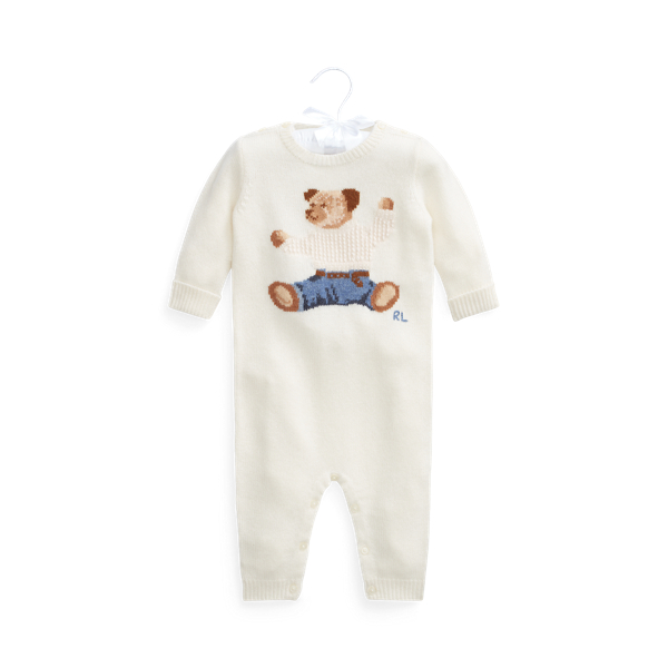 Pelele de cachemira con Polo Bear Baby Boy en 1