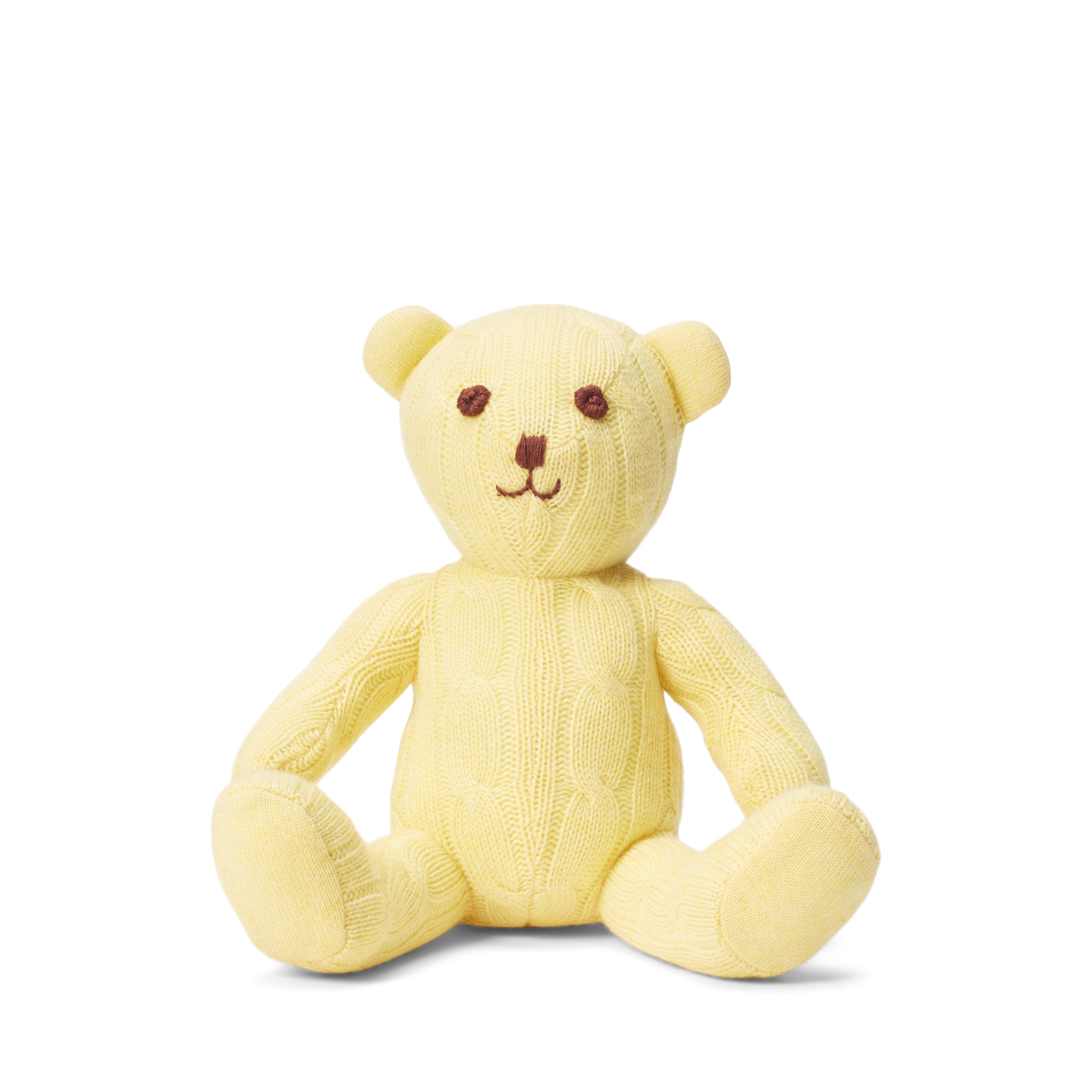 Ralph Lauren Small Cable Cashmere Bear, цвет: Жёлтый — фото 1