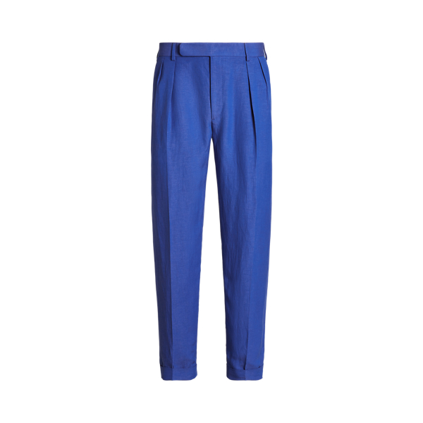 Glenn Hand-Tailored Silk-Linen Trouser Purple Label 1