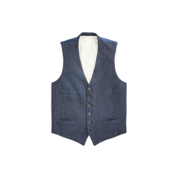 Gilet à motif tweedé fait main