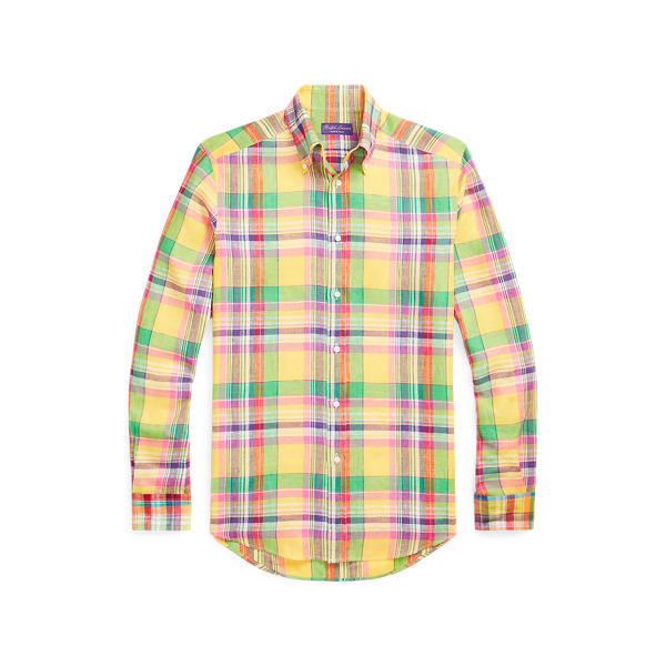 Kariertes Leinenhemd Purple Label in 1