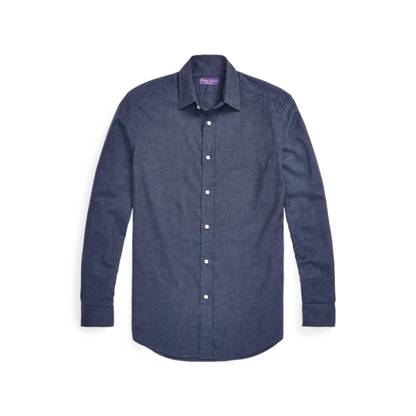 Chemise pied-de-poule en flanelle Purple Label en 1