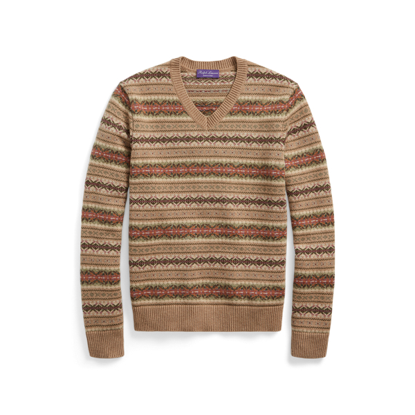 Wollpullover mit Fair-Isle-Muster Purple Label in Bedford-Fair-Isle 2