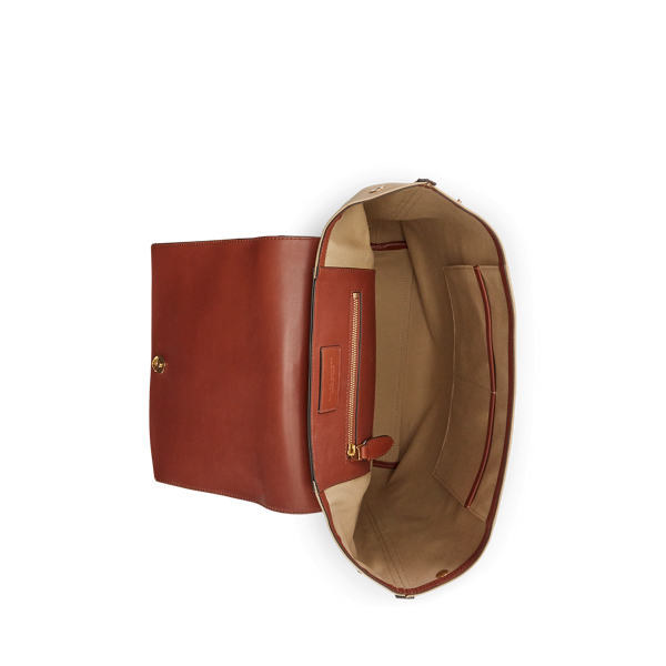 Creta Welington Canvas &amp; Calfskin Backpack Purple Label 5