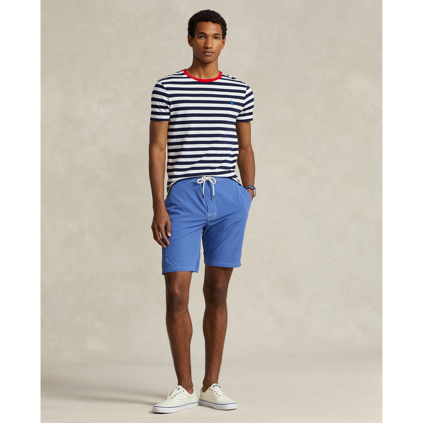 Мужские плавки-шорты Ralph Lauren Kailua классического кроя 8.5 дюйма, цвет: Яркий синий — фото 4