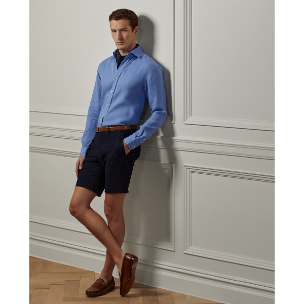 Straight-Fit Chinoshorts mit Stretch
