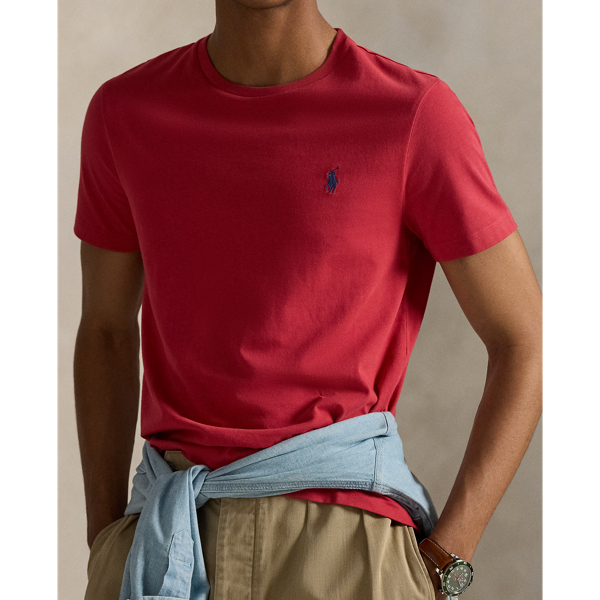 Custom Slim Fit Jersey Crewneck T-Shirt