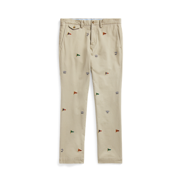 Pantaloni ricamati stretch Slim-Fit Polo Ralph Lauren in 1