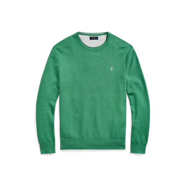 Mesh-Knit Cotton Crewneck Jumper Polo Ralph Lauren 1