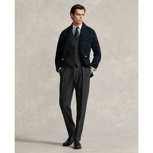 Charcoal Wool Twill Waistcoat Polo Ralph Lauren 4