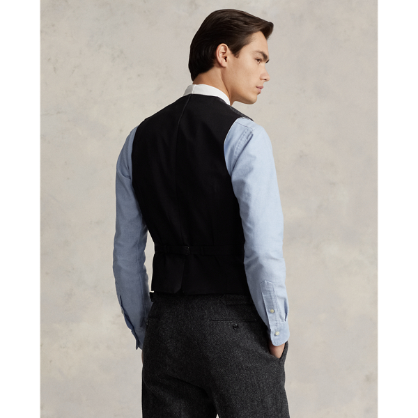 Charcoal Wool Twill Waistcoat Polo Ralph Lauren 5