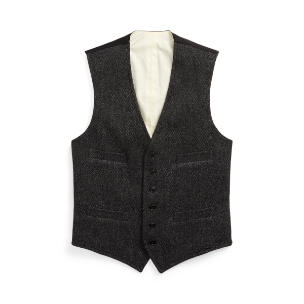 Charcoal Wool Twill Waistcoat Polo Ralph Lauren 2