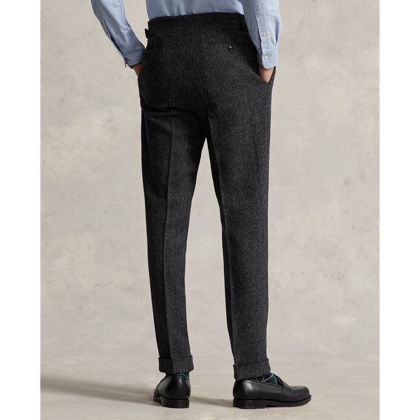 Charcoal Pleated Wool Twill Trouser Polo Ralph Lauren 5