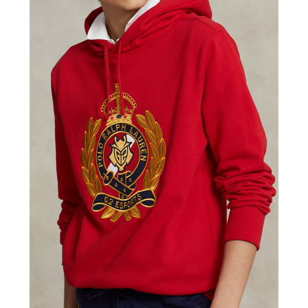 Sweat capuche unisexe Polo x G2 Esports Polo Ralph Lauren en RL Red 9