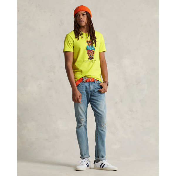 T-shirt ajust&eacute; Polo Bear en jersey Polo Ralph Lauren en Couleur jaune laser Shp 4