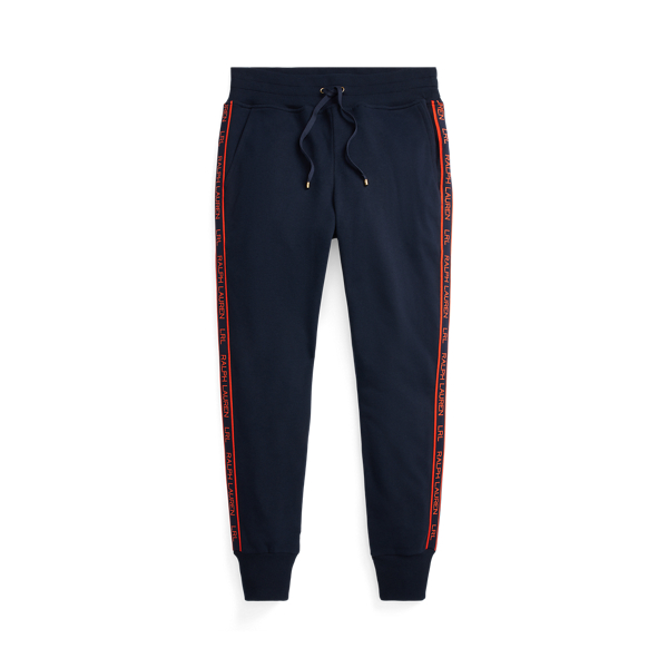 Logo-Stripe French Terry Jogging Bottoms