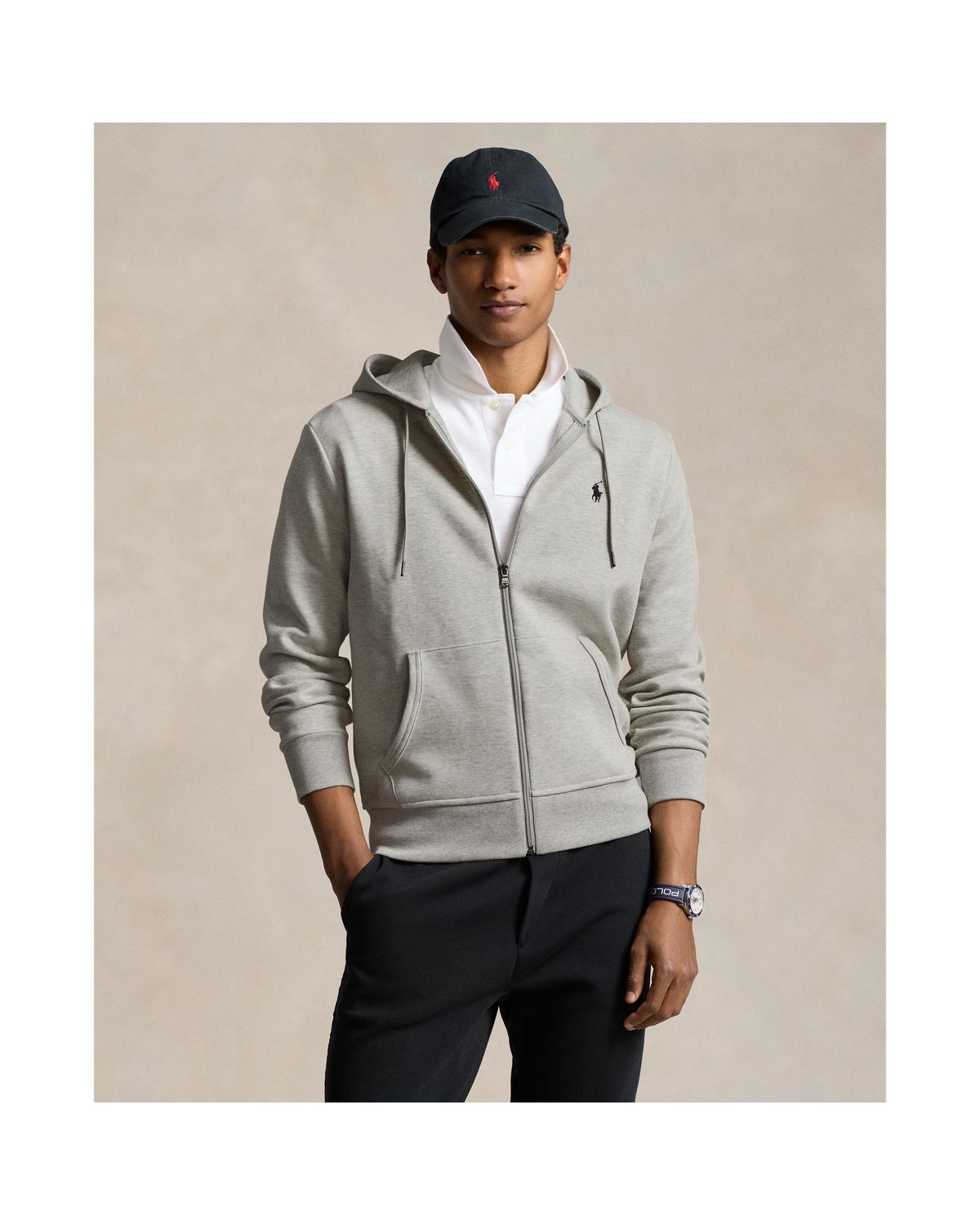 Double-Knit Full-Zip Hoodie