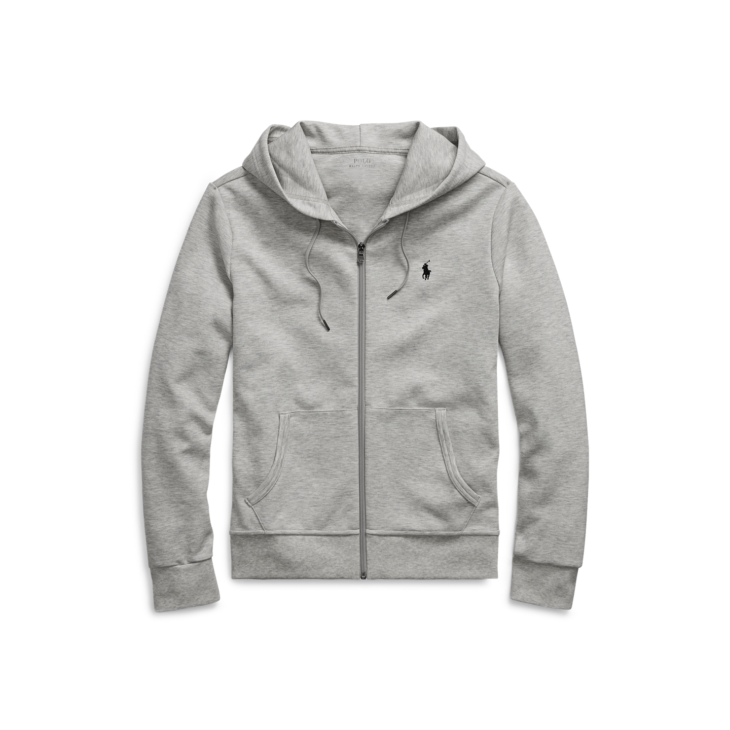 Мужское худи Ralph Lauren Double-Knit Full-Zip, цвет: Светлый меланжевый — фото 5