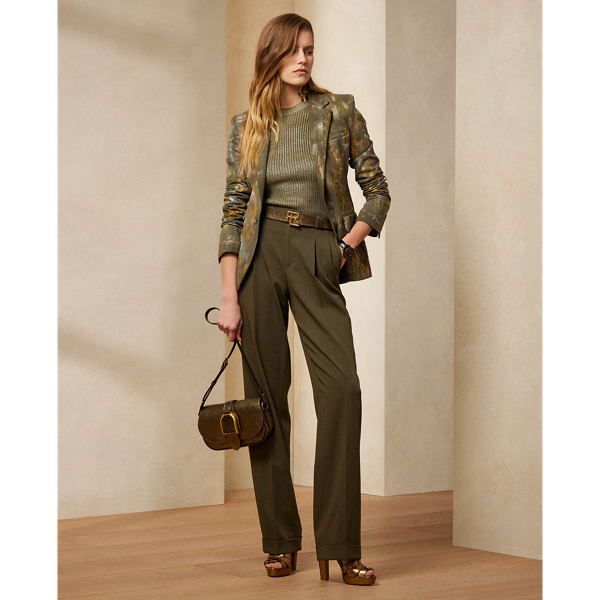Olive Painterly Nomad Calan Painterly Denim Jacket Ralph Lauren Collection 4