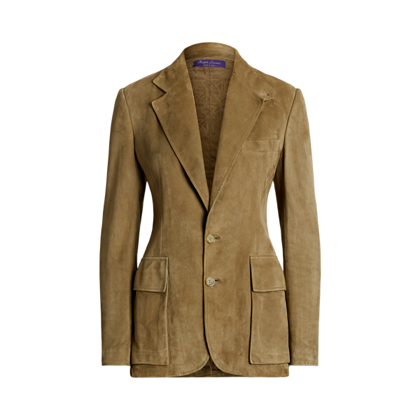 Lichen Green Preston Lamb-Suede Jacket Ralph Lauren Collection 2