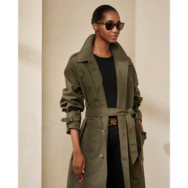 Lichen Green Lysander Cotton Coat Ralph Lauren Collection 4