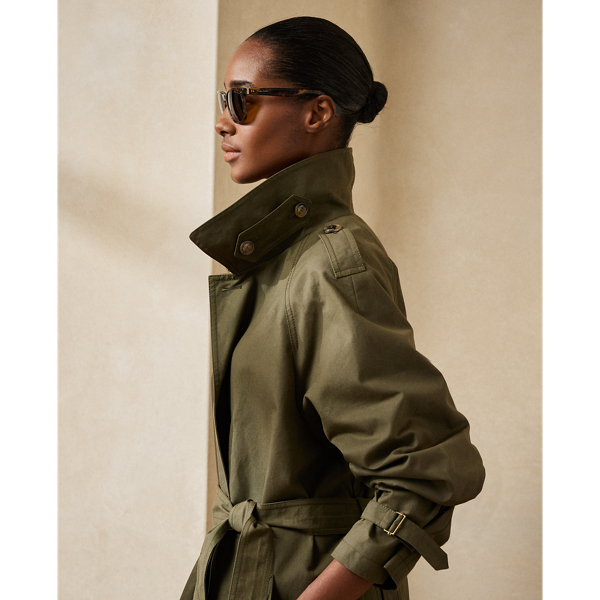 Lichen Green Lysander Cotton Coat Ralph Lauren Collection 6