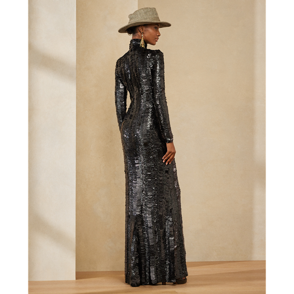 Verziertes Abendkleid Rosalia Ralph Lauren Collection in Schwarz 5