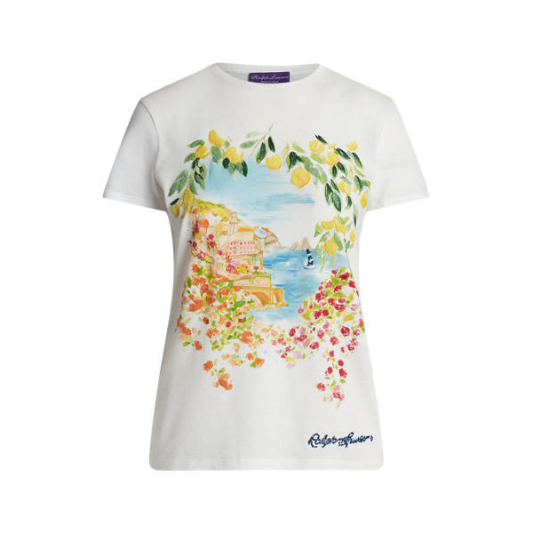 Bedrucktes T-Shirt aus Baumwolljersey Ralph Lauren Collection in 1