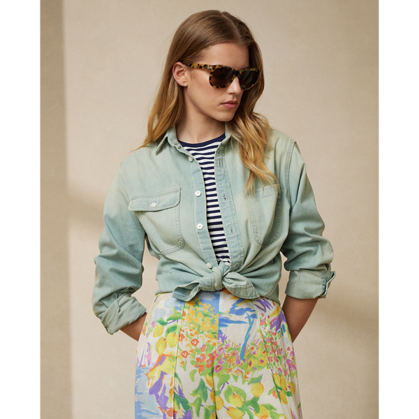Tamia Cotton Denim Shirt