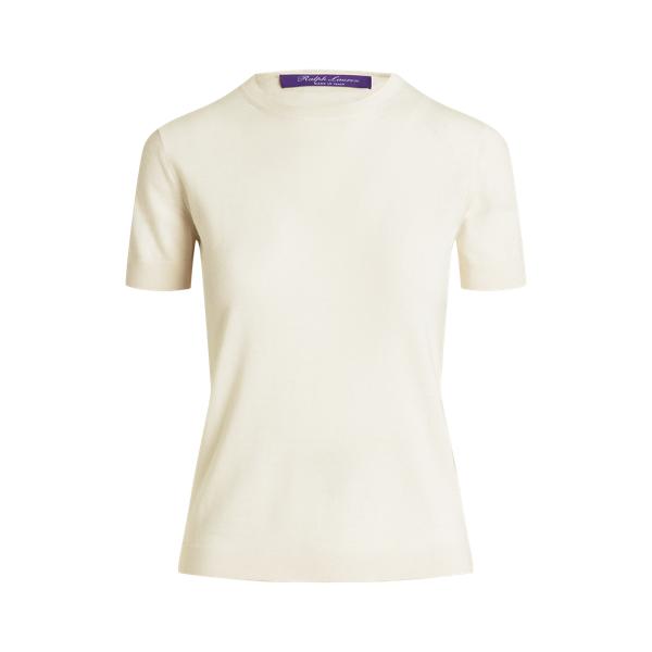 Cashmere Jersey Short-Sleeved Sweater Ralph Lauren Collection 1