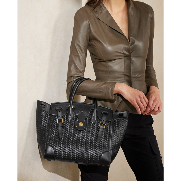 Tasche Soft&nbsp;Ricky&nbsp;33 aus Kalbsleder Ralph Lauren Collection in Schwarz 7