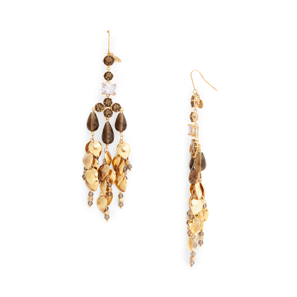 Multi &ndash; Antique Brass Triple-Branch Drop Earrings Ralph Lauren Collection 2